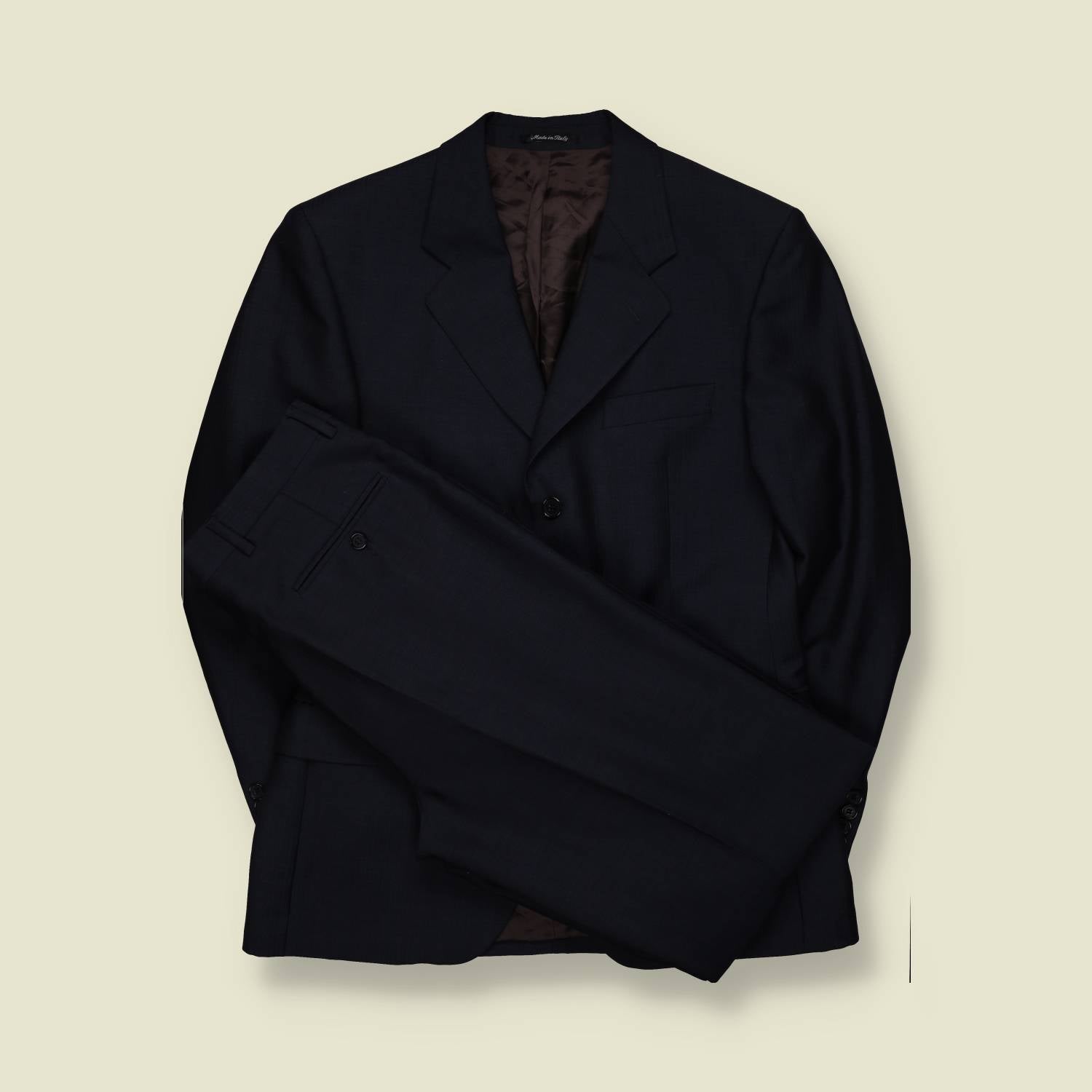 1990s | Navy Two-Piece Suit - Made in Italy - S