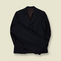 1990s | Navy Two-Piece Suit - Made in Italy - S