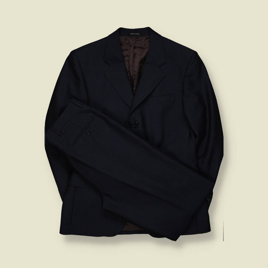 1990s | Navy Two-Piece Suit - Made in Italy - S