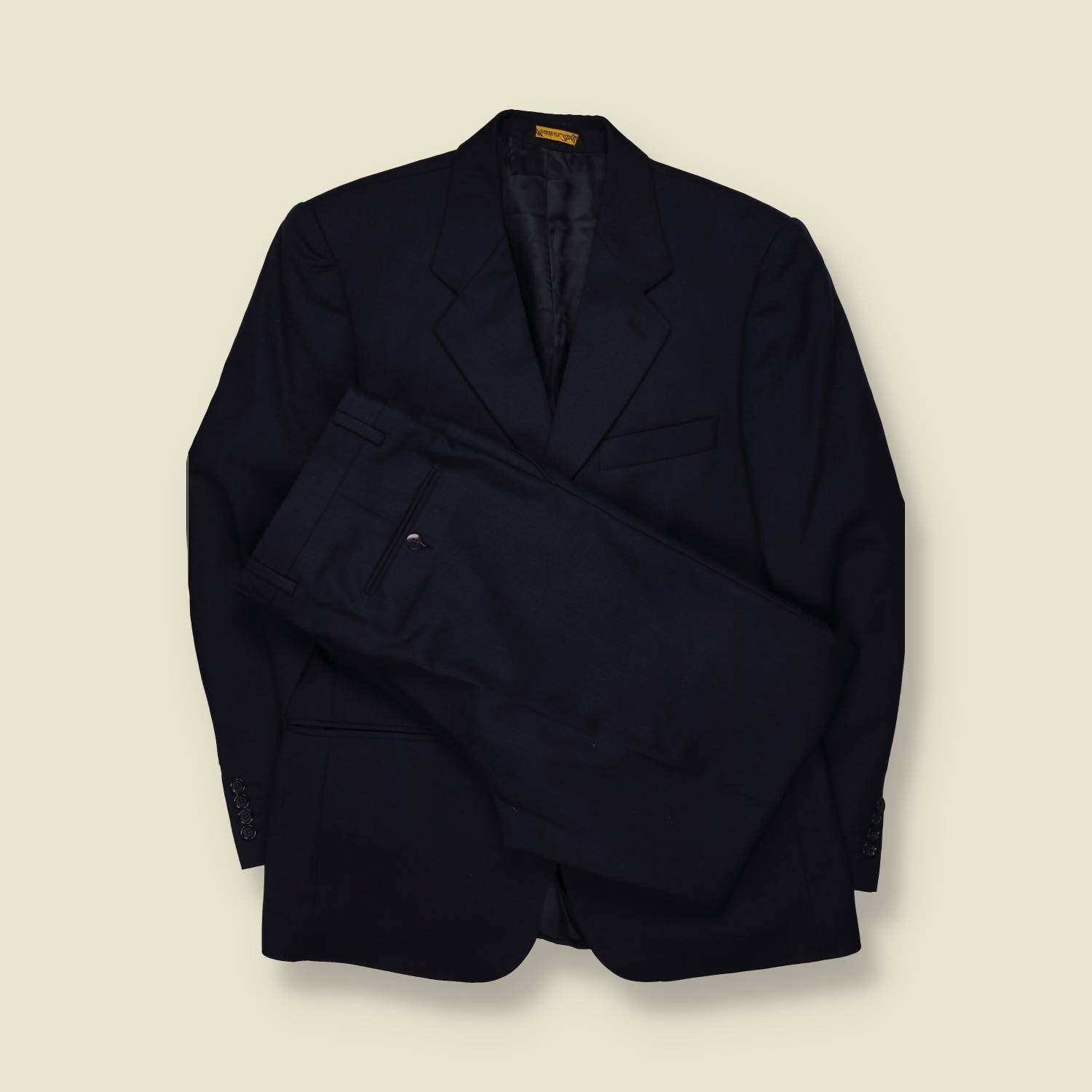 1990s | Angelico | Navy Two-Piece Suit - Made in Italy - M