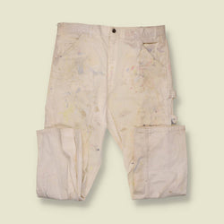 1970s-80s | Stan Ray | White Painter's Cargo Pants - w28
