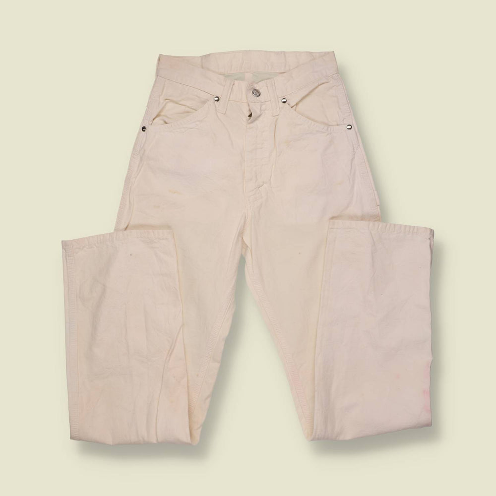 1960s | White Painter's Trousers - w26