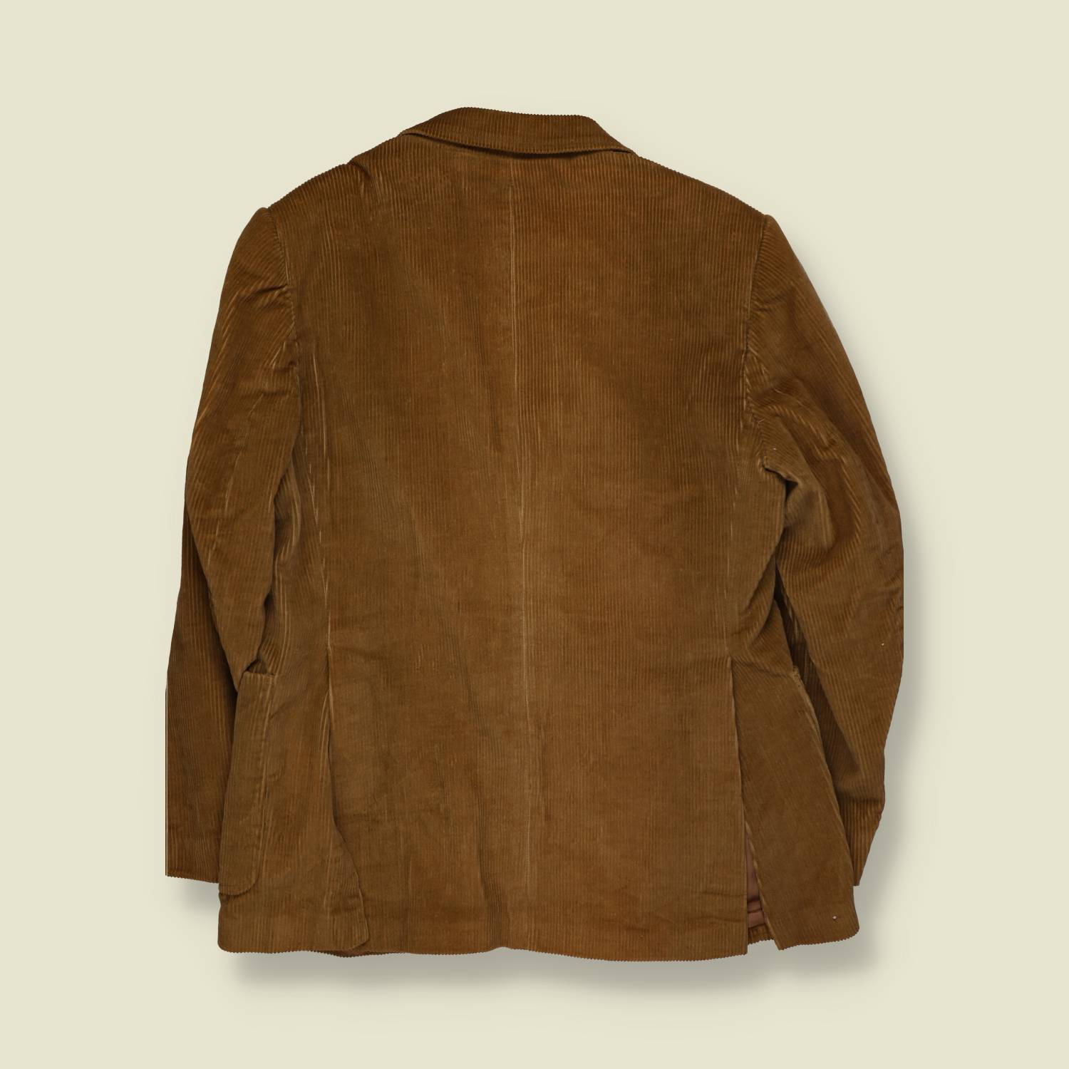 1970s | Ideal | Tan Corduroy Two-Button Blazer - M