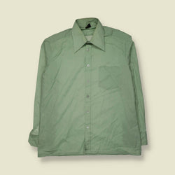 1970s | Sage Green Long Sleeve Shirt - XXL