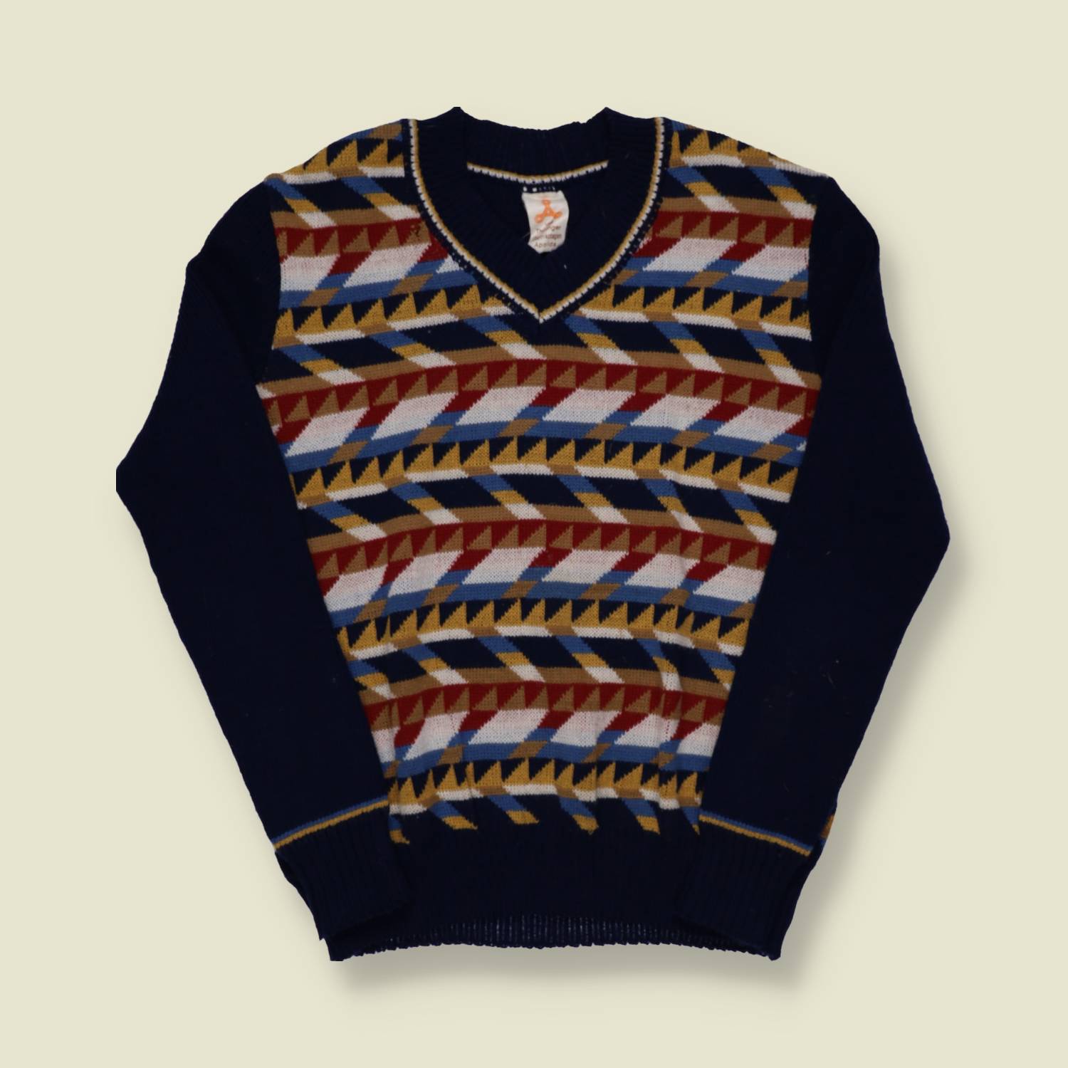 1980s V-Neck Knit - M