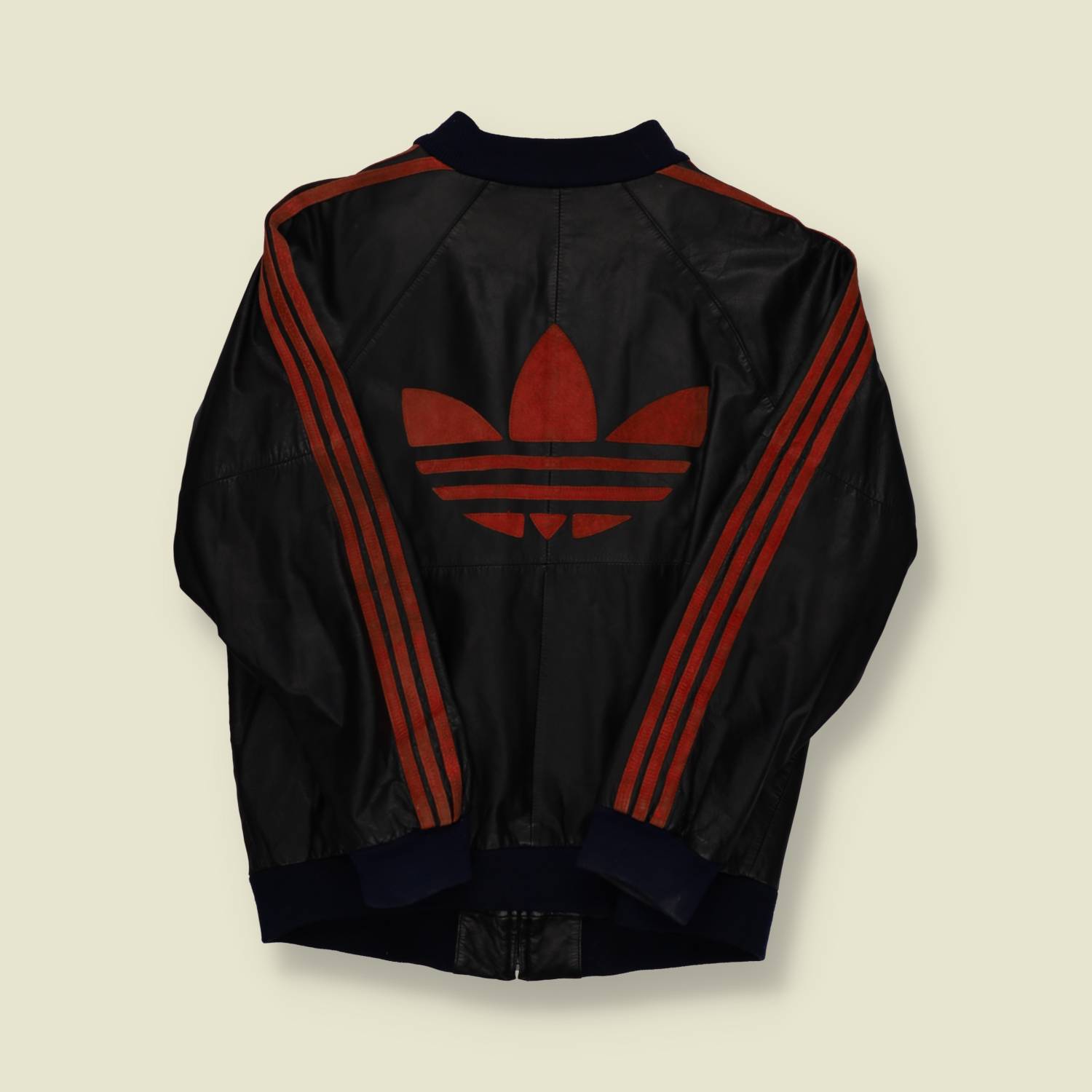 1980s Adidas RUN DMC Era Leather Jacket -