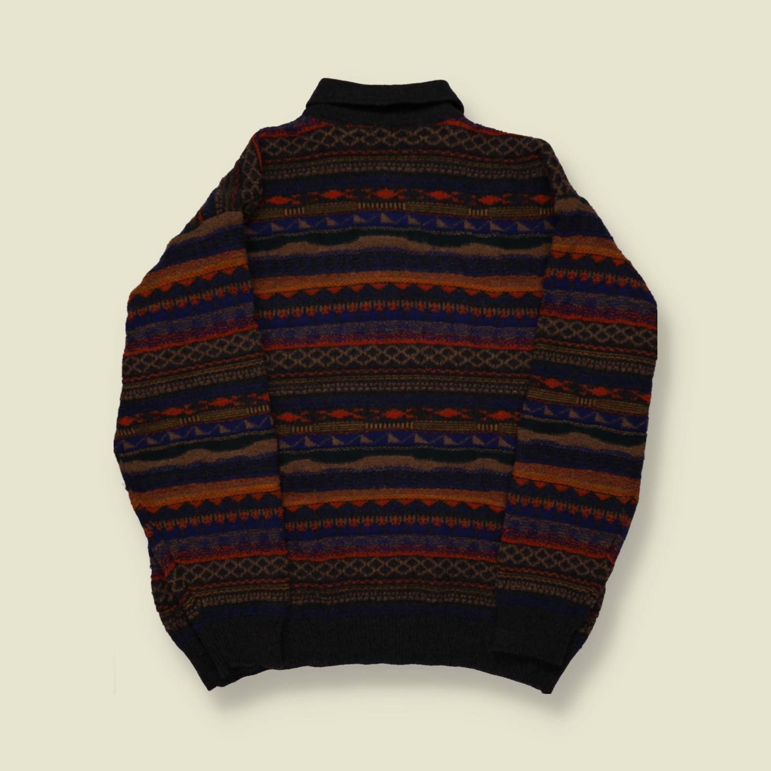 1990S Button up Coogi Style Knit - M/L