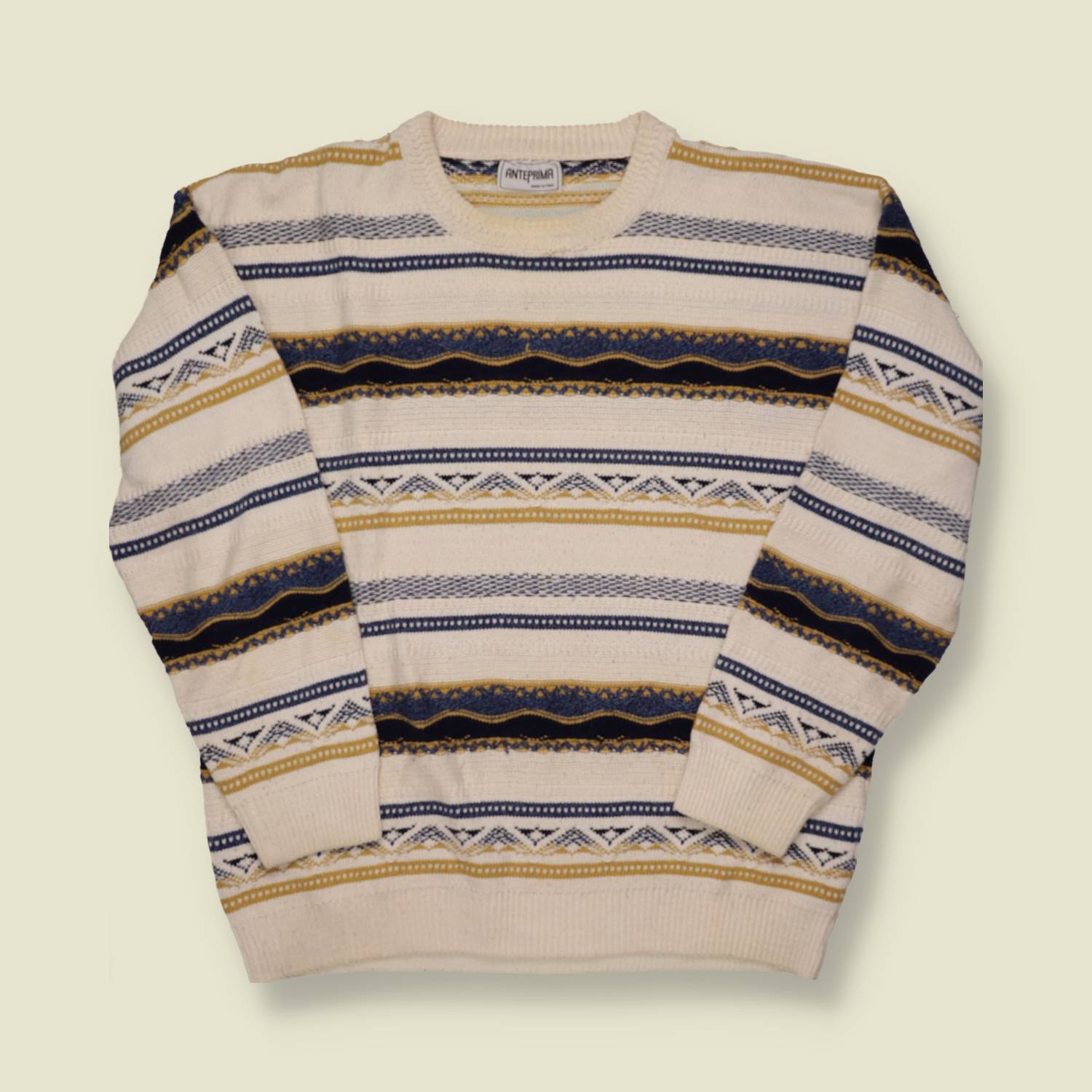 Y2K Made In Italy Coogi Style Knit - M/L