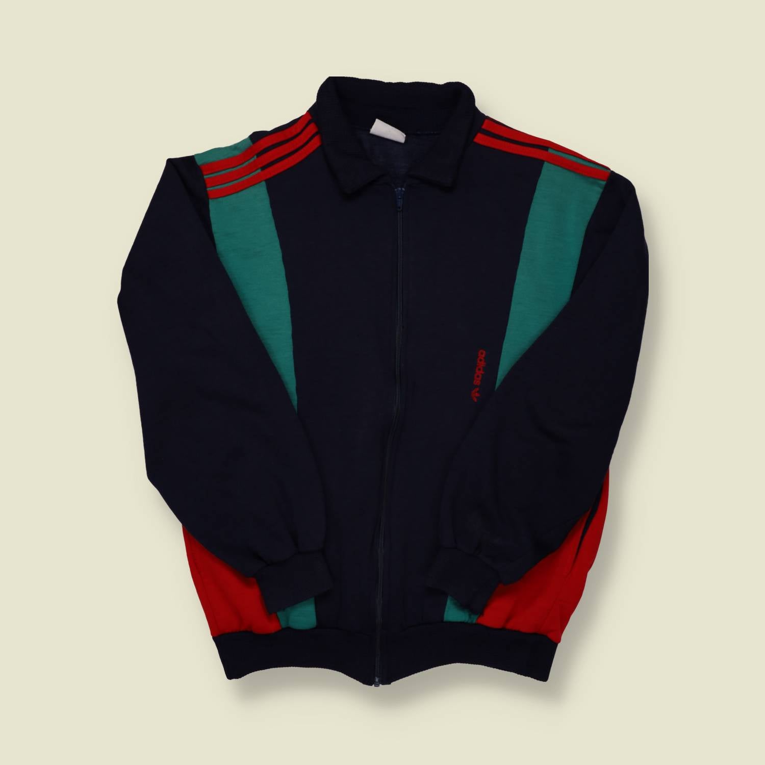 1980s Adidas Full Zip Sweater - M/L