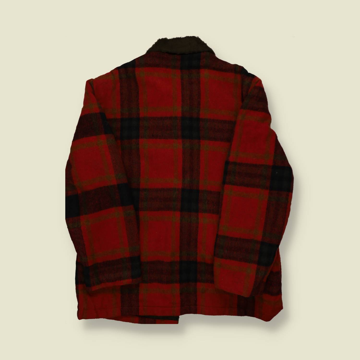 1960s Made in USA Lined Mackinaw Coat - XL
