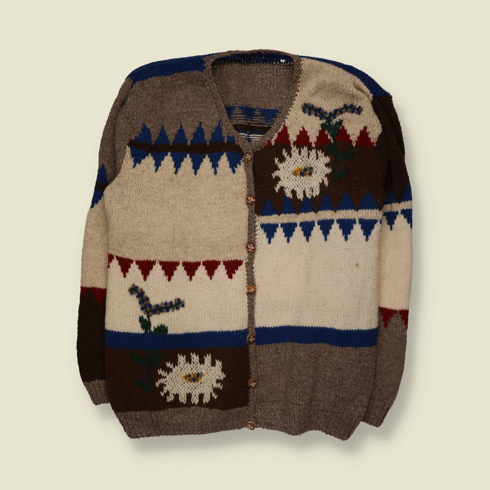 1980s | Fair Isle Style Cardigan | Multi - 14