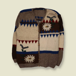 1980s | Fair Isle Style Cardigan | Multi - 14