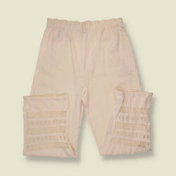1980s | Linen Trousers | Cream - w30