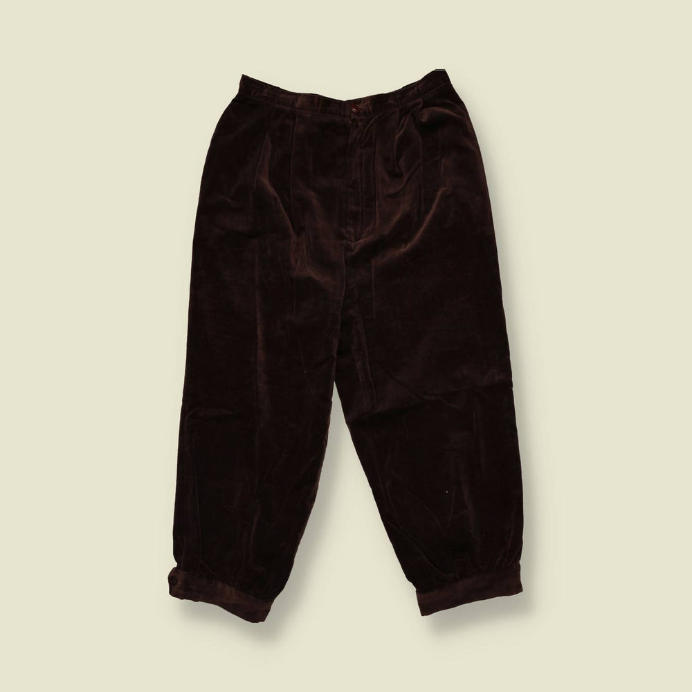 1970s | Velvet Plus Fours | Brown - w26