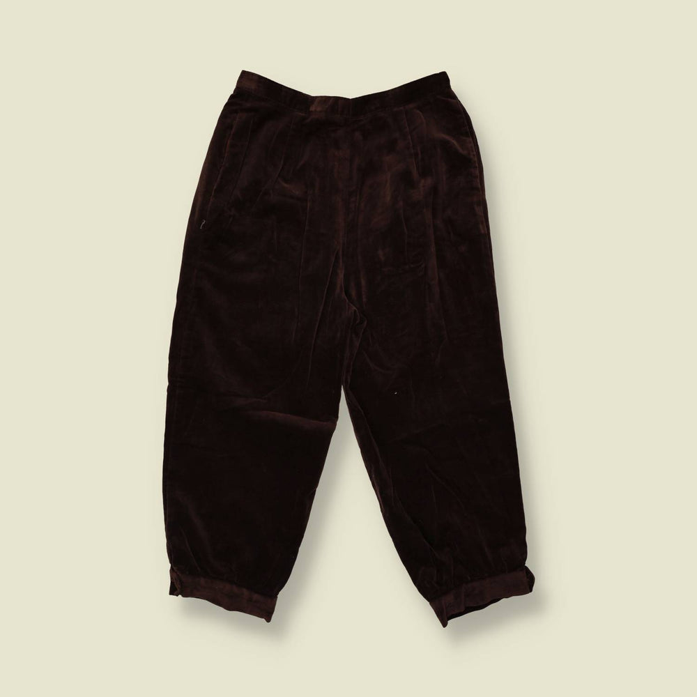 1970s | Velvet Plus Fours | Brown - w26