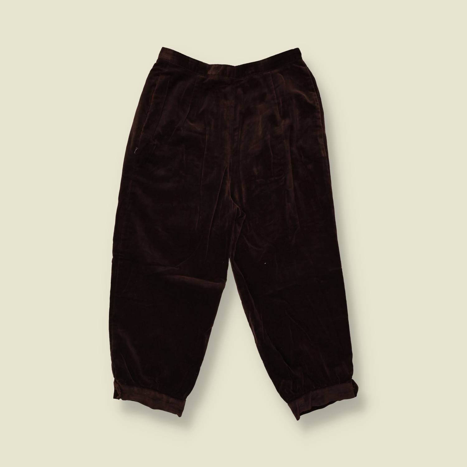 1970s | Velvet Plus Fours | Brown - w26