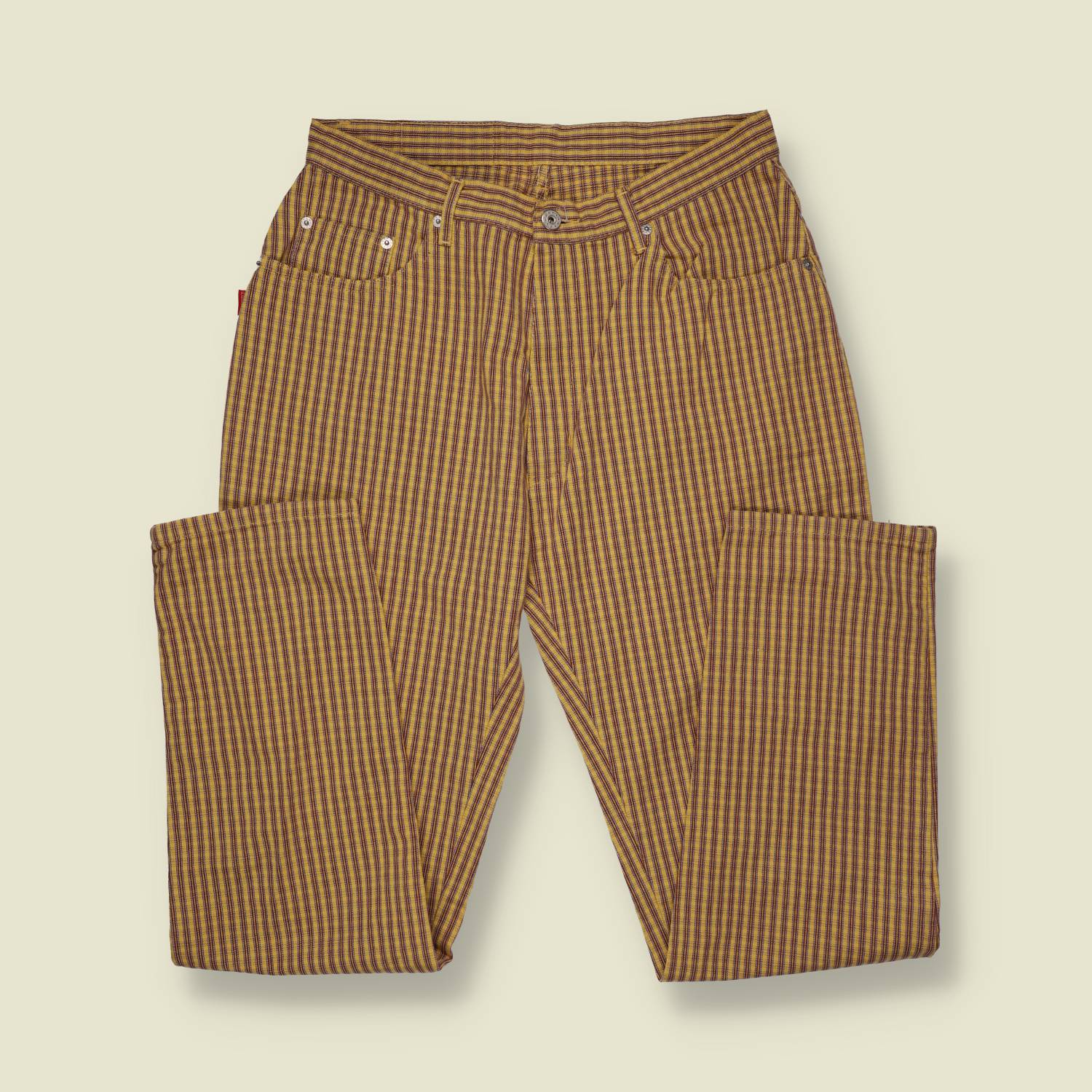 1990s | Redson | Check Trousers | Yellow - w30