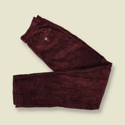 1990s | L.L. Bean | Corduroy Trousers | Burgundy - w26