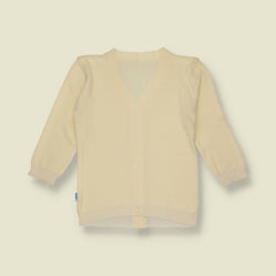 1970s | Wool Poly Blend Cardigan | Cream - 2