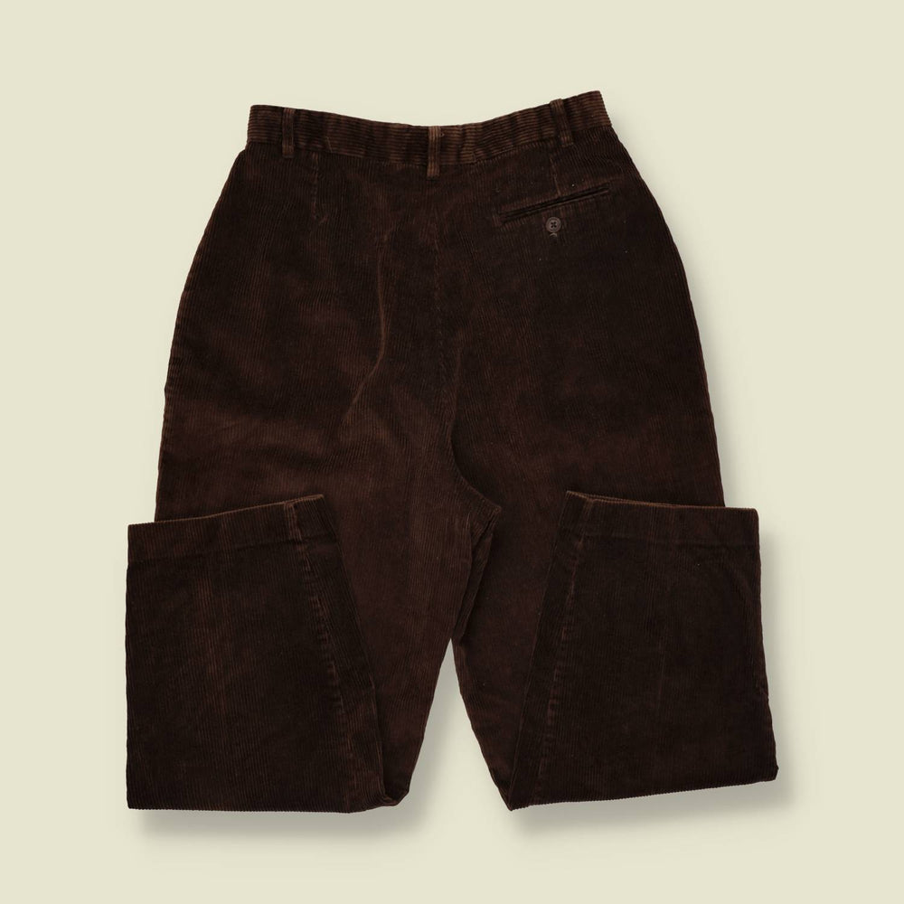 1970s | Corduroy Trousers | Brown - w30