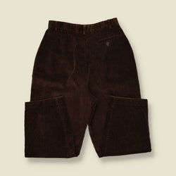 1970s | Corduroy Trousers | Brown - w30