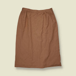 1970s | Pendleton | Virgin Wool Pencil Skirt | Camel - w30