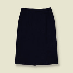 1970s | Pencil Skirt | Navy -w28