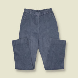 1970s | Wrangler Junior | Corduroy Trousers | Slate Blue - w24