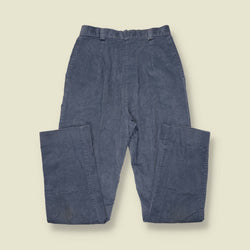 1970s | Wrangler Junior | Corduroy Trousers | Slate Blue - w24