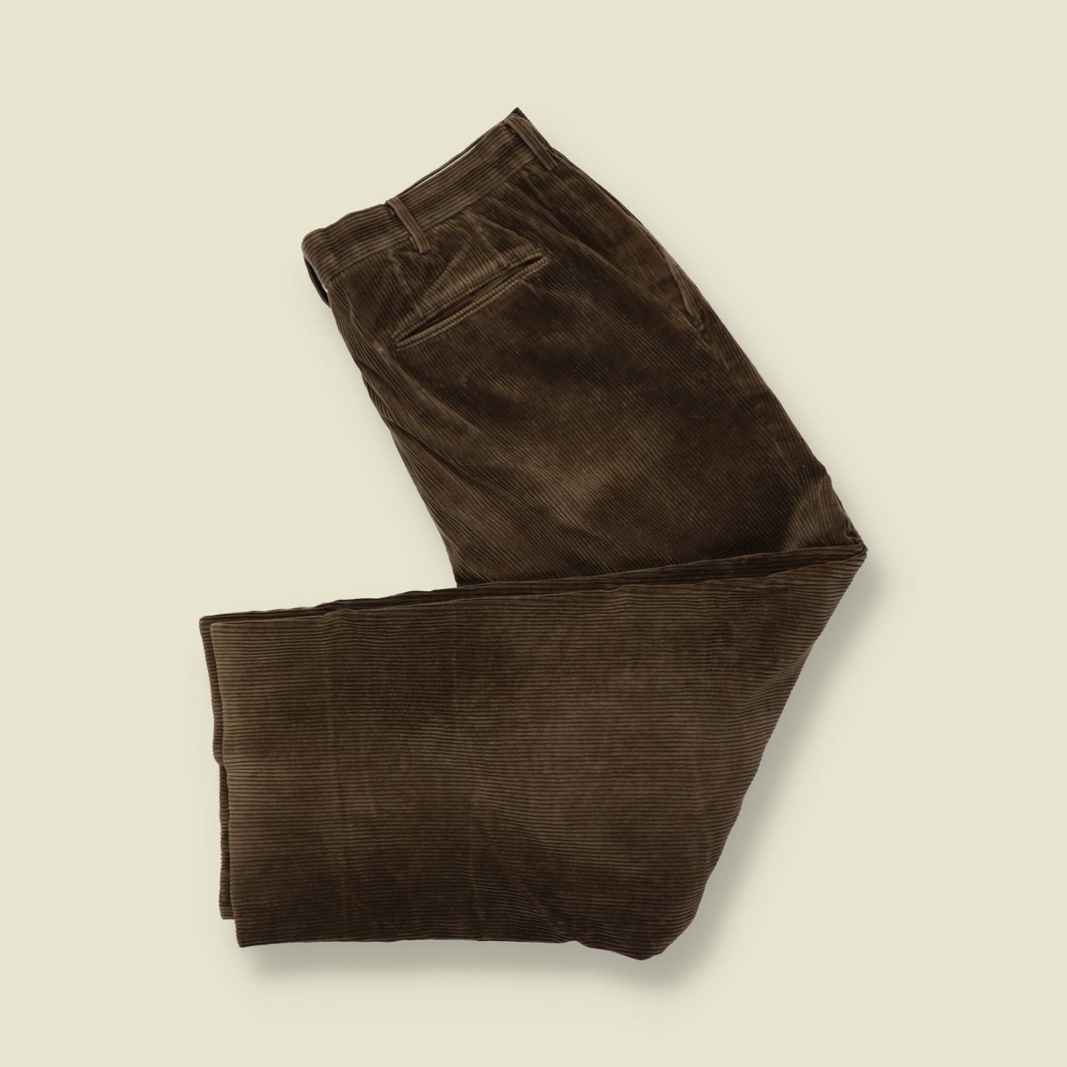 1980s | Corduroy Trousers | Brown - w34