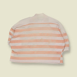 1980s | Never 2nd | Striped Graphic Crop Top | Peach - 20