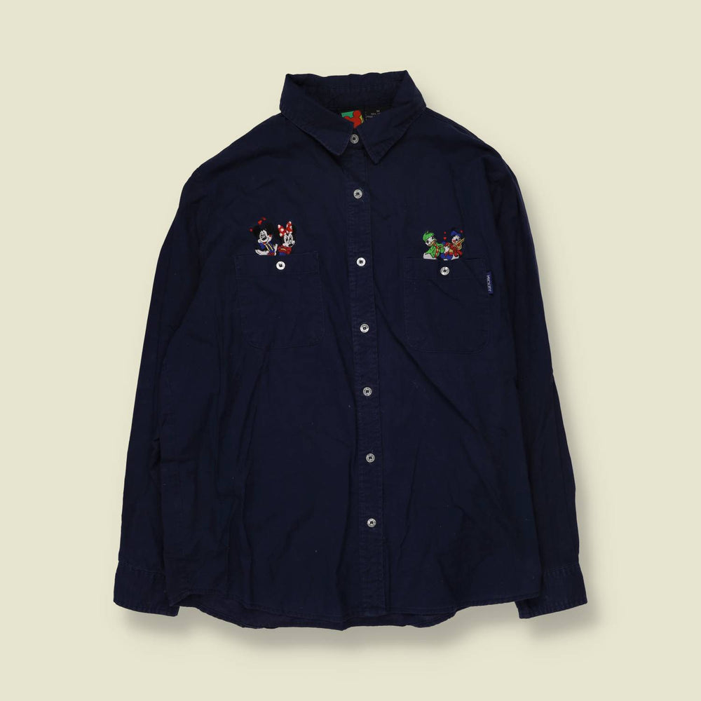 1990s | Mickey Unlimited | Disney Character Shirt | Navy - 14