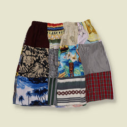 One-of-a-Kind | Dog & Bone Rework | Patchwork Skirt | Multi - w30