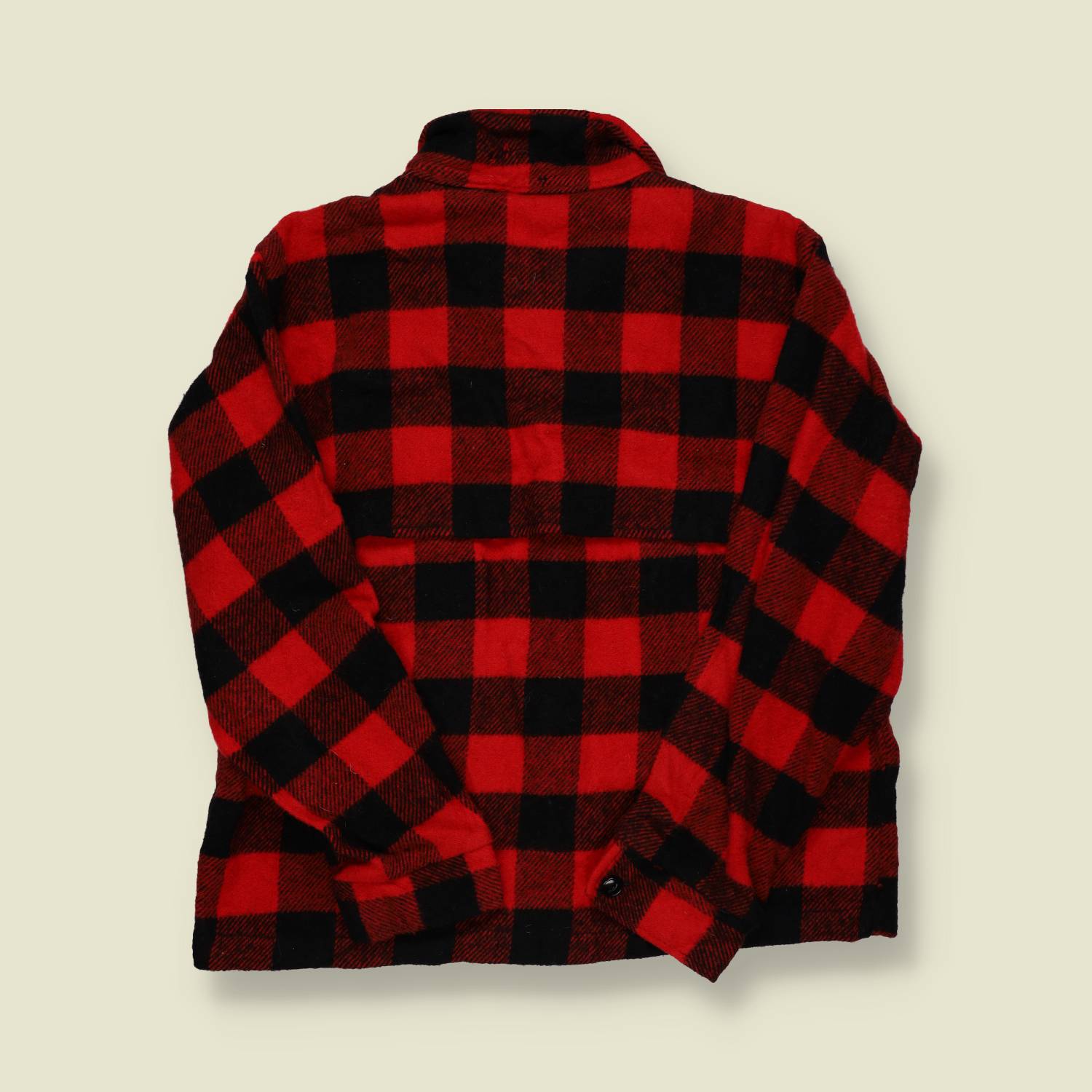 1970s | Big Mike Wool Shirt Jacket | Red/Black Buffalo Check - L