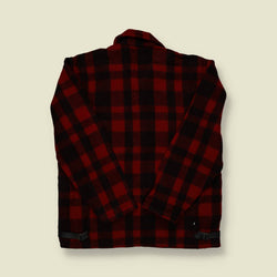 1950s–1960s | Stagway Wool Zip Jacket – Red/Black Buffalo Check - S
