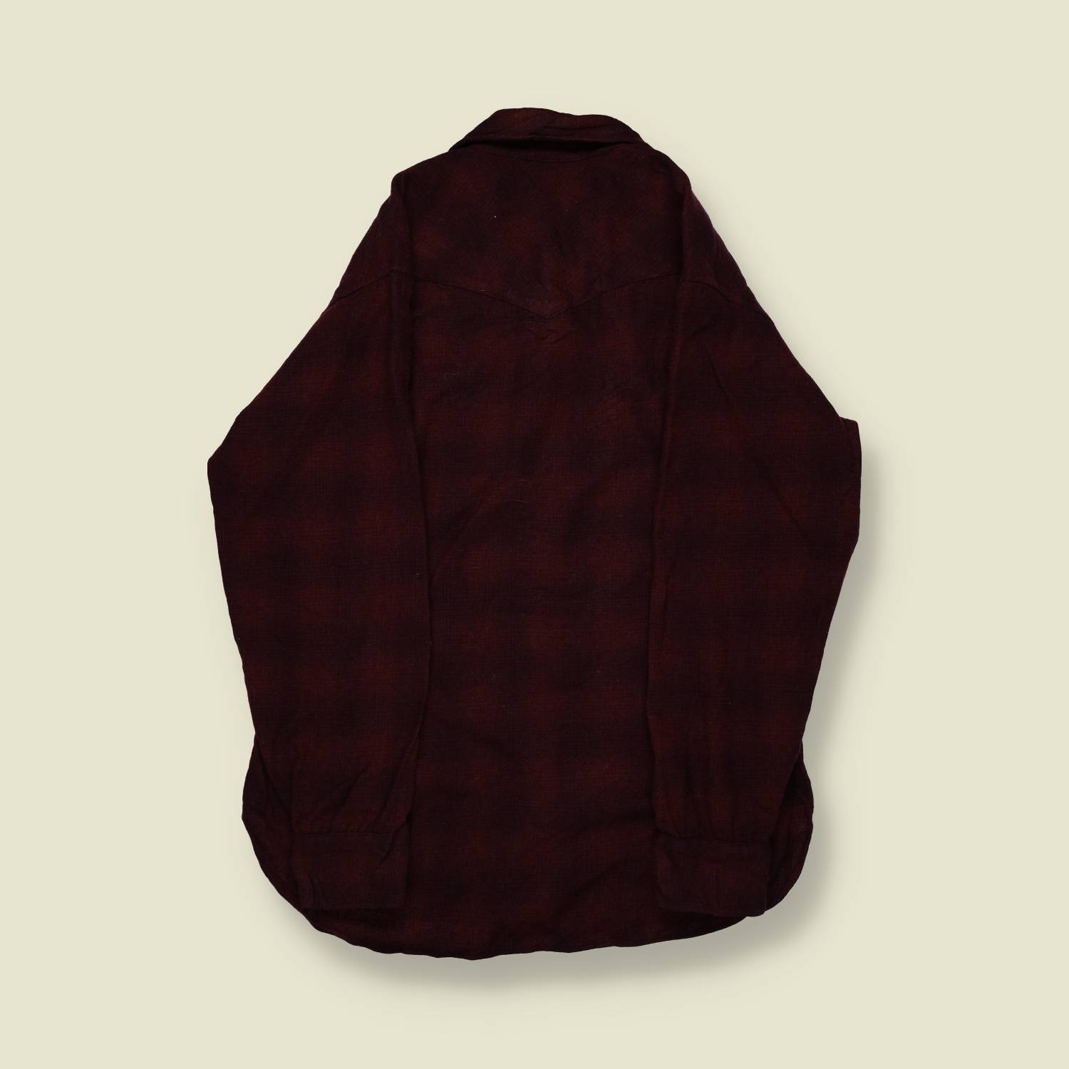 1980s–90s | Pendleton High-Grade Western Wear | Wool Snap Shirt – Deep Burgundy - L