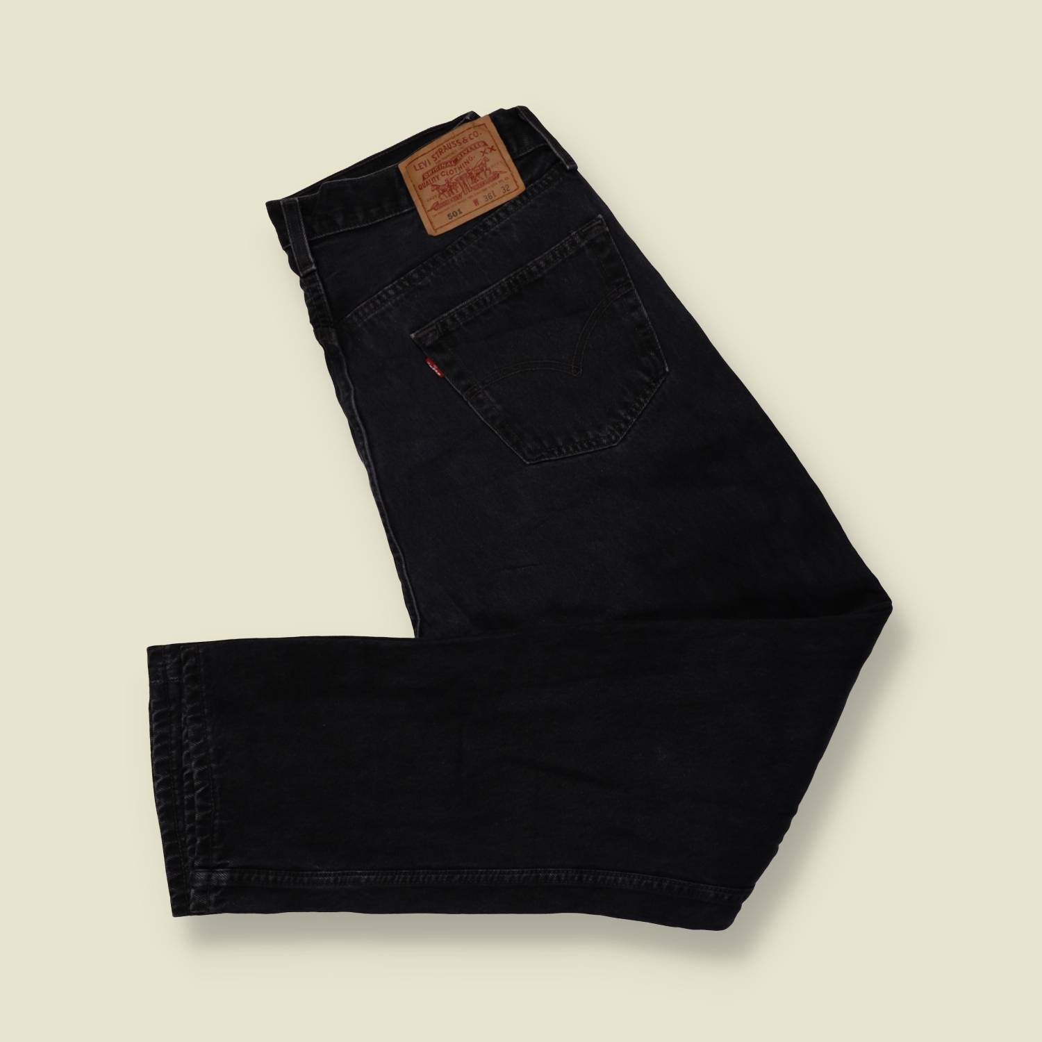 1980s–1990s | Levi’s 501 | Made In USA | Black Denim Jeans – w34