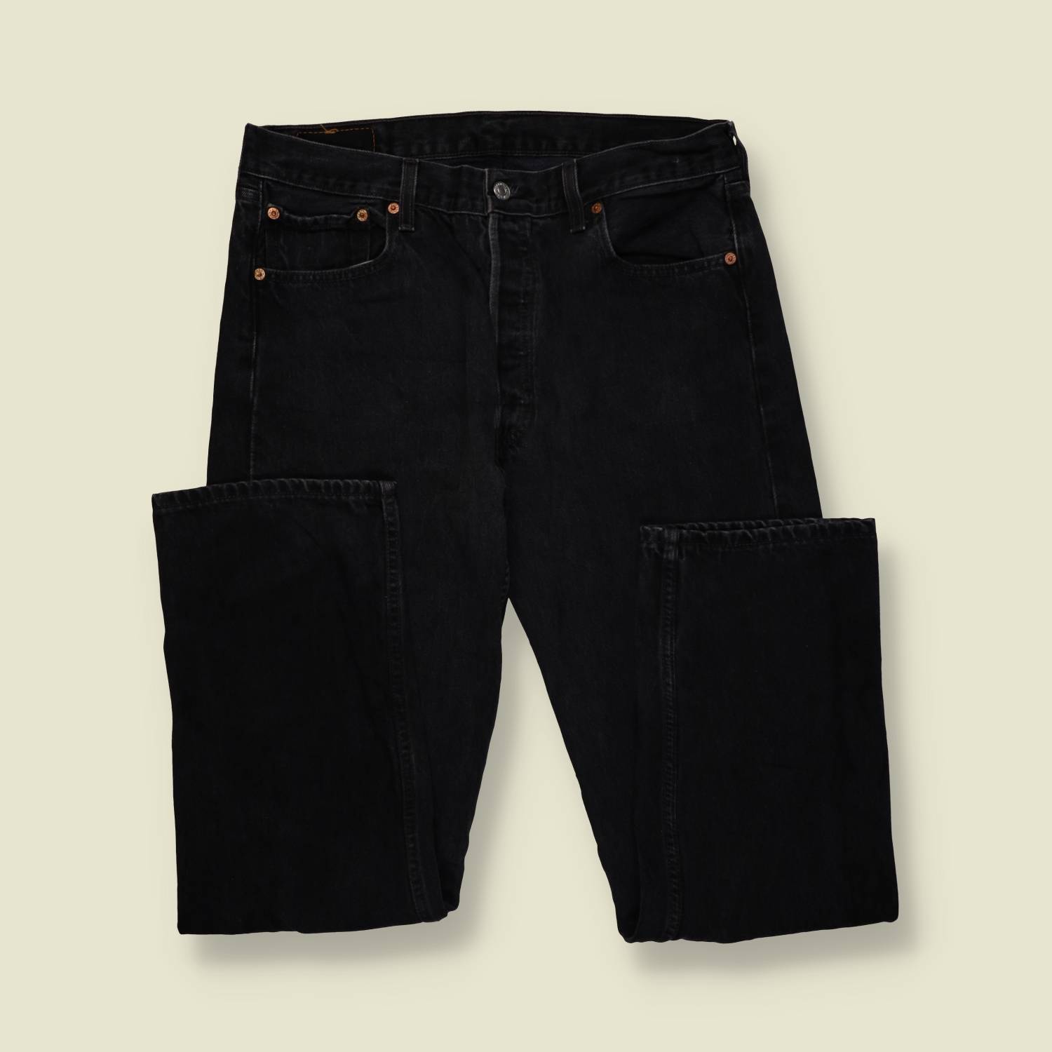 1980s–1990s | Levi’s 501 | Made In USA | Black Denim Jeans – w34