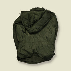 1990s | Panoply | Military Style Quilted Jacket | Olive – XL
