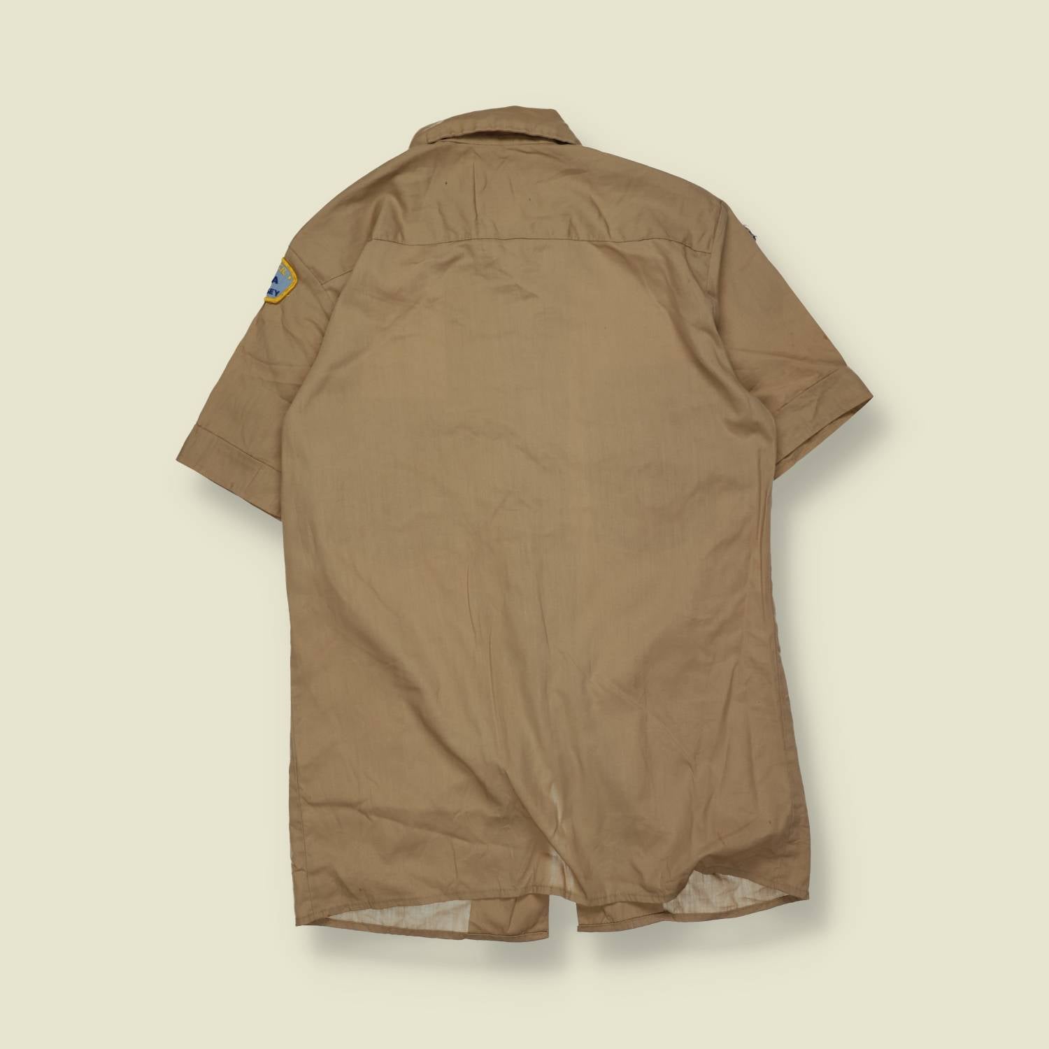 1980s–1990s | Boy Scouts Of America | Short Sleeve Uniform Shirt | Khaki – S
