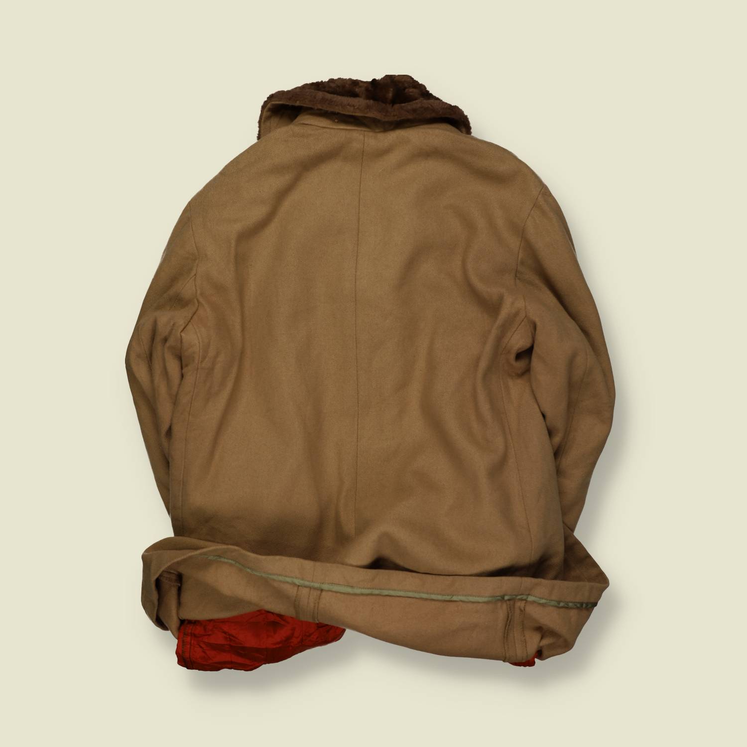 1970s | Mighty-Mac | Made In USA | Lined Coat | Camel – L