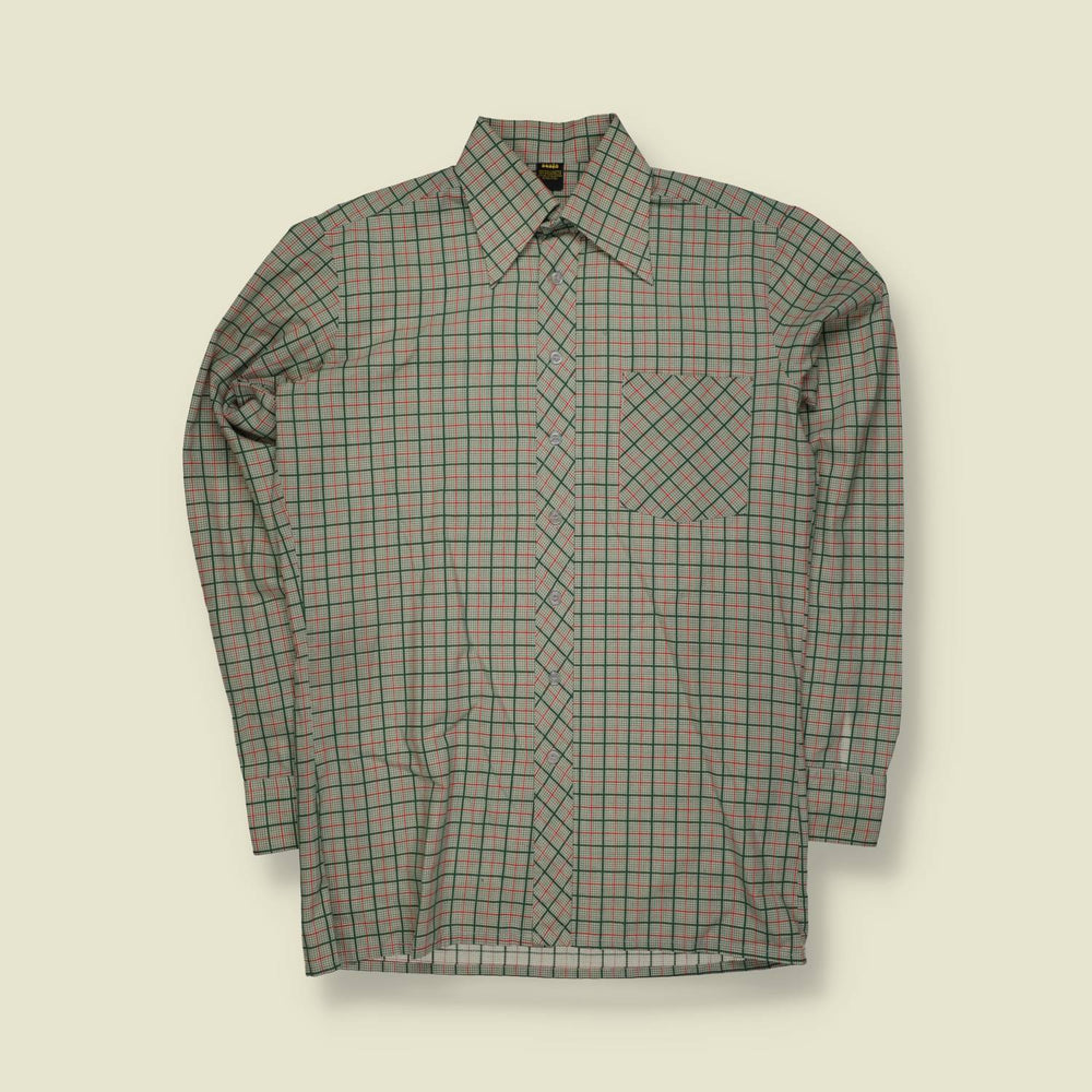 1970s | Scala | Long Sleeve Shirt | Check – M