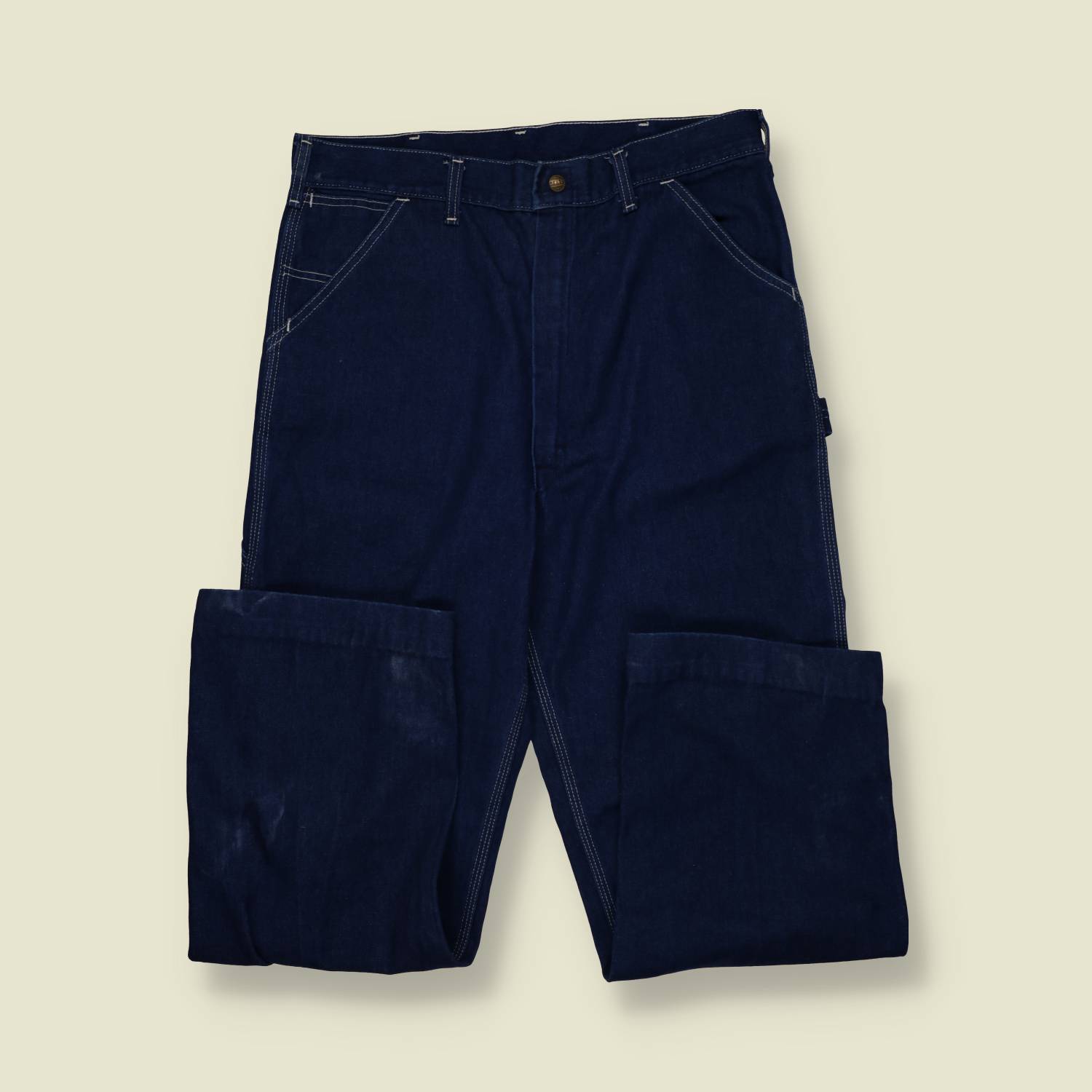 1960s–Early 1970s | Sears | Cargo Trousers | Dark Indigo – w34