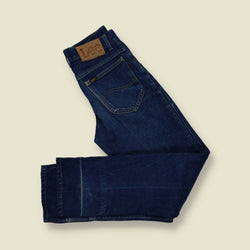 1980s | Lee Rider | Straight Leg Jeans | Dark Indigo – w28