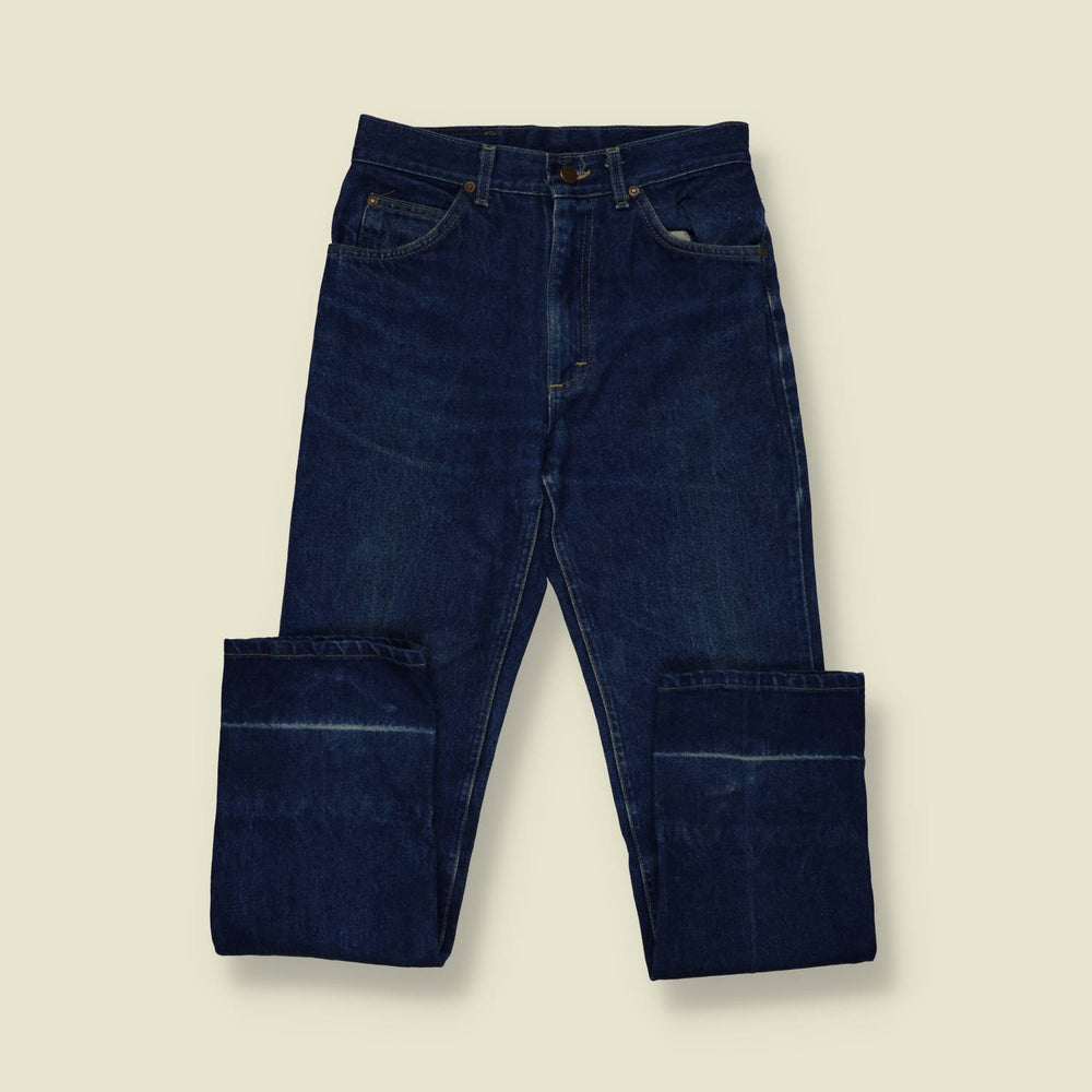 1980s | Lee Rider | Straight Leg Jeans | Dark Indigo – w28