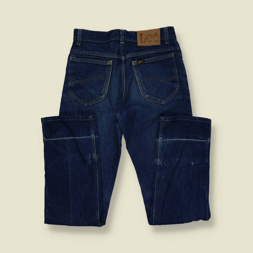 1980s | Lee Rider | Straight Leg Jeans | Dark Indigo – w28