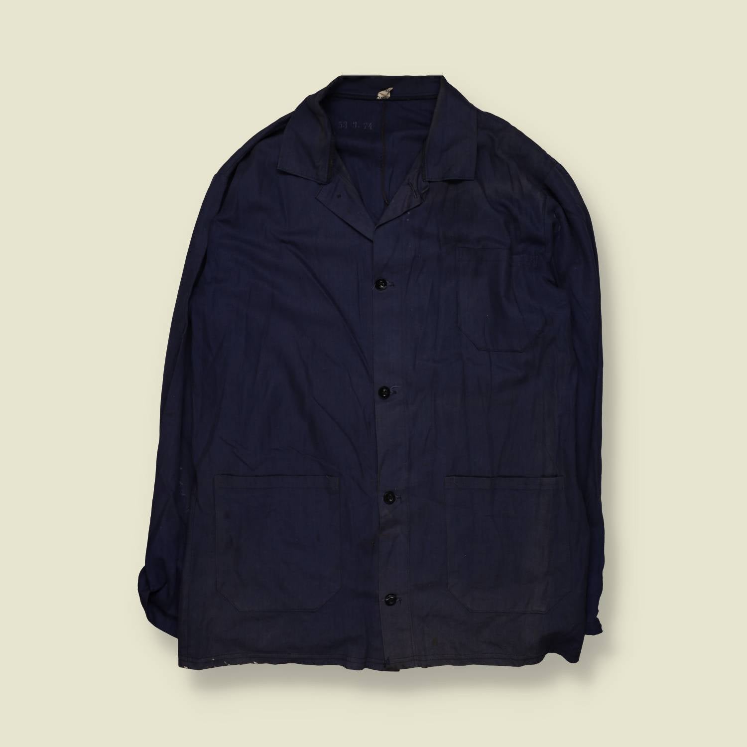 1980s | European | Chore Jacket | Navy – L