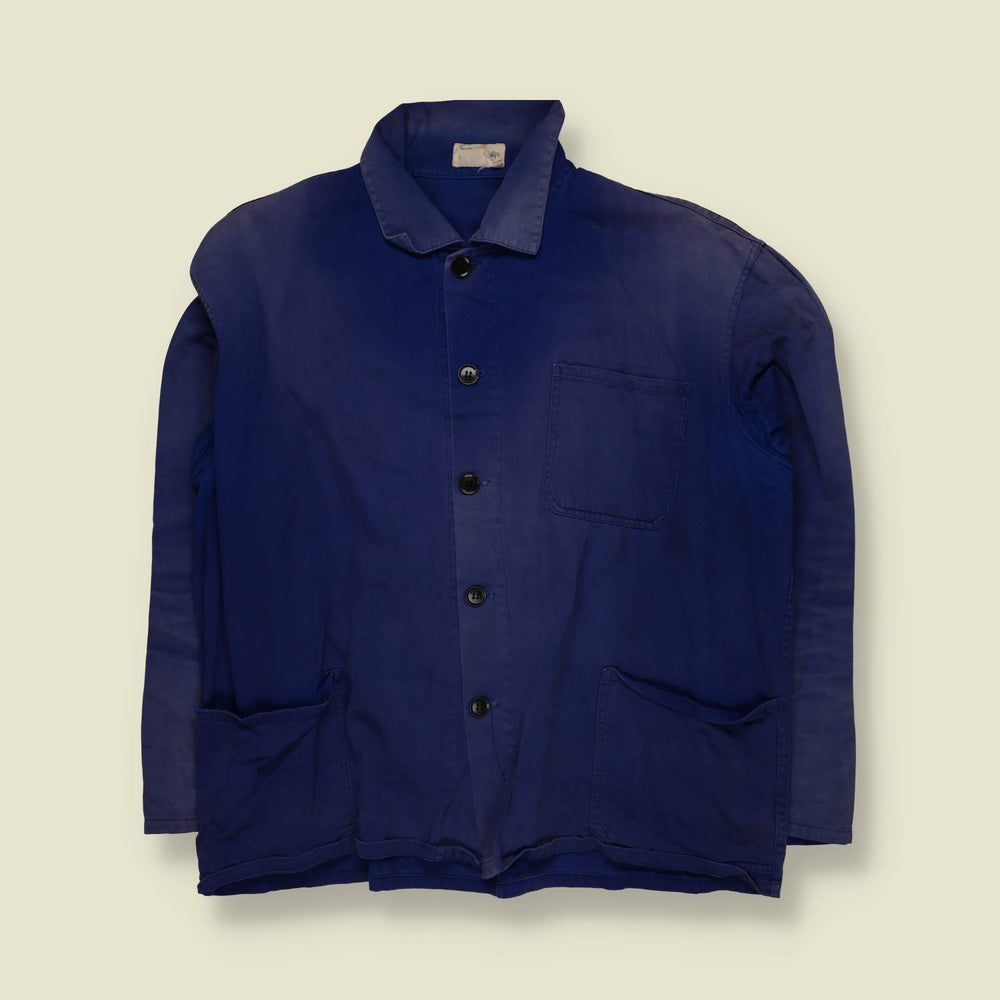 1980s | European | Chore Jacket | Indigo Blue – XXXL