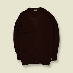 1970s | Vintage | Cardigan | Burgundy – XS