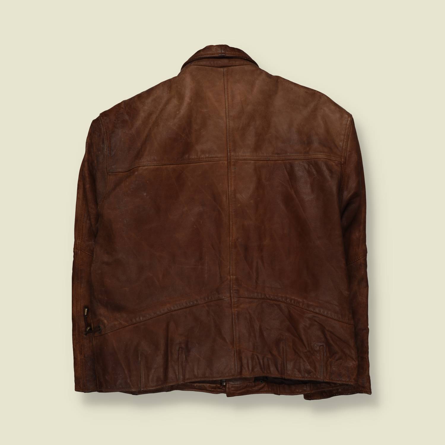 1980s | Skipper | Leather Fireman Clasp Jacket – L